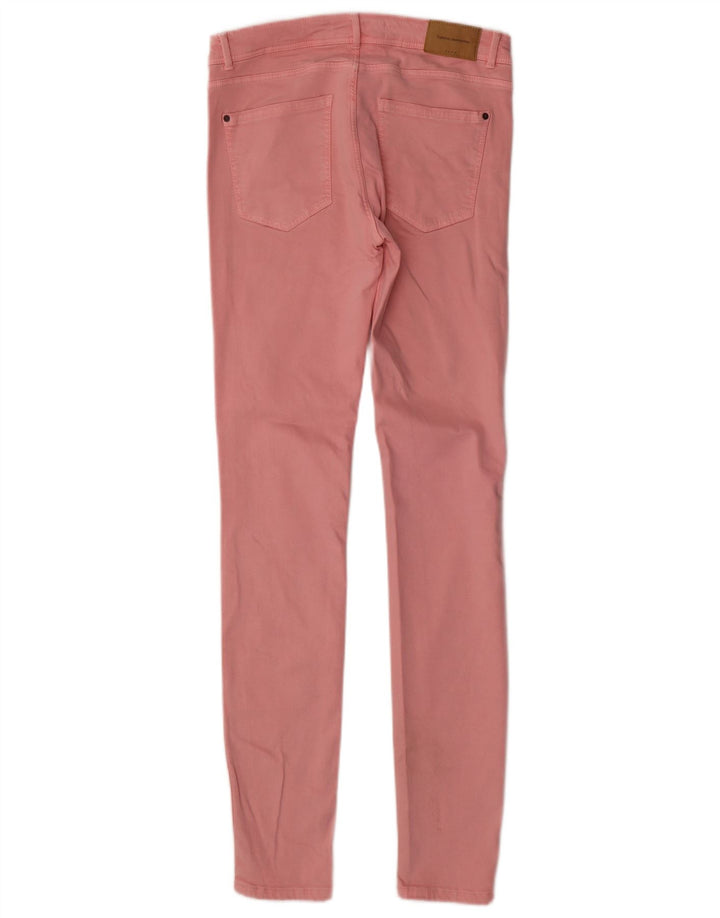 Damskie jeansy skinny ZARA EU 38 Small W28 L31 Różowe