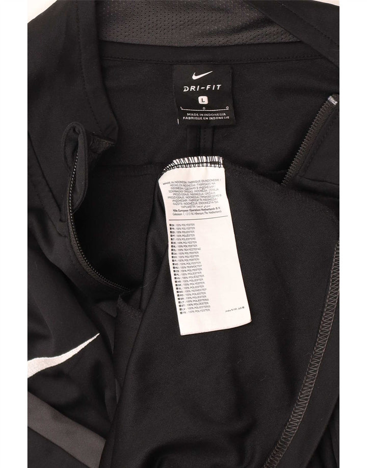 Kurtka męska dresowa Nike, duża, czarna, poliestrowa, sportowa