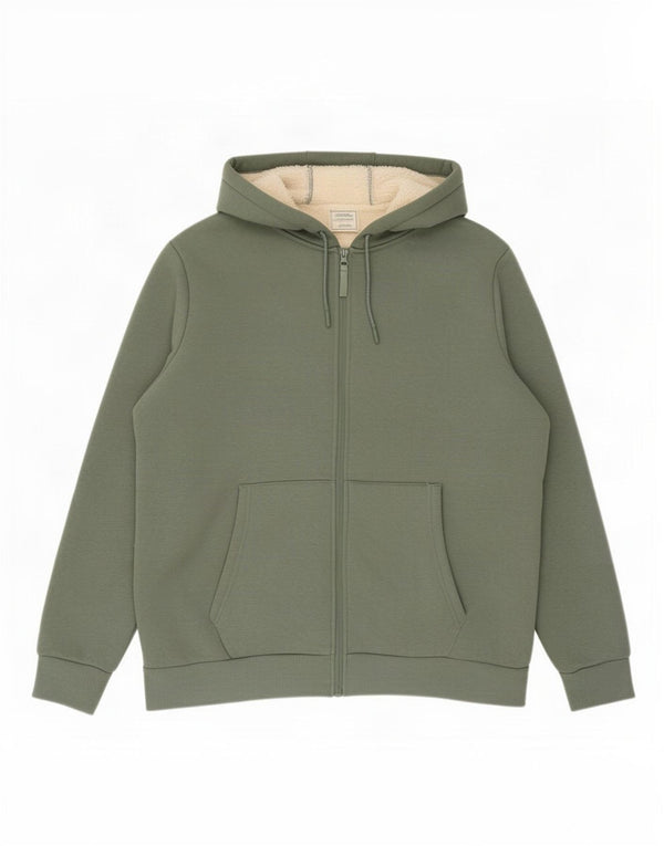 Mountain Warehouse Womens Oversized Zip Hoodie Sweater UK 18 XL Green
