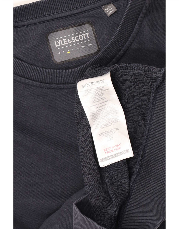 Męska bluza dresowa Lyle & Scott, średnia, granatowa, bawełniana