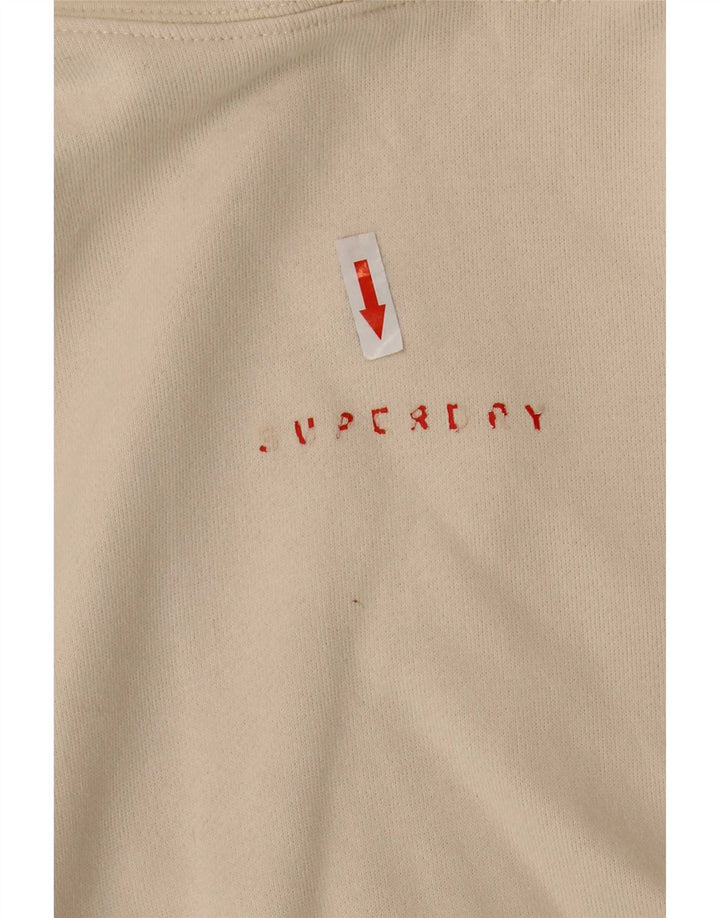 Męski sweter z kapturem Superdry, średnio beżowy, bawełniany