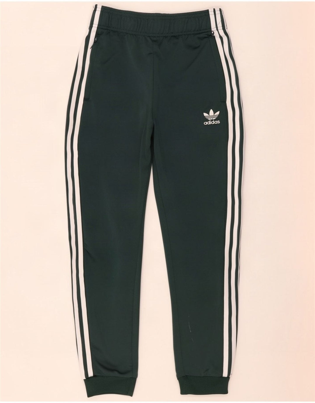 Adidas Chłopięce Spodnie Dresowe Joggery 11-12 Lat Zielony Poliester
