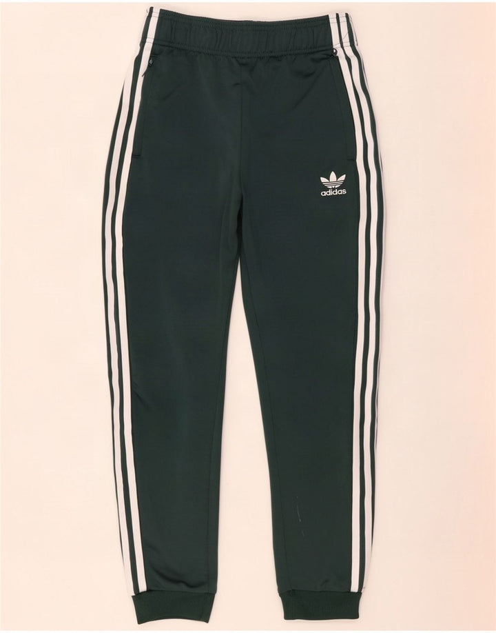 Adidas Chłopięce Spodnie Dresowe Joggery 11-12 Lat Zielony Poliester