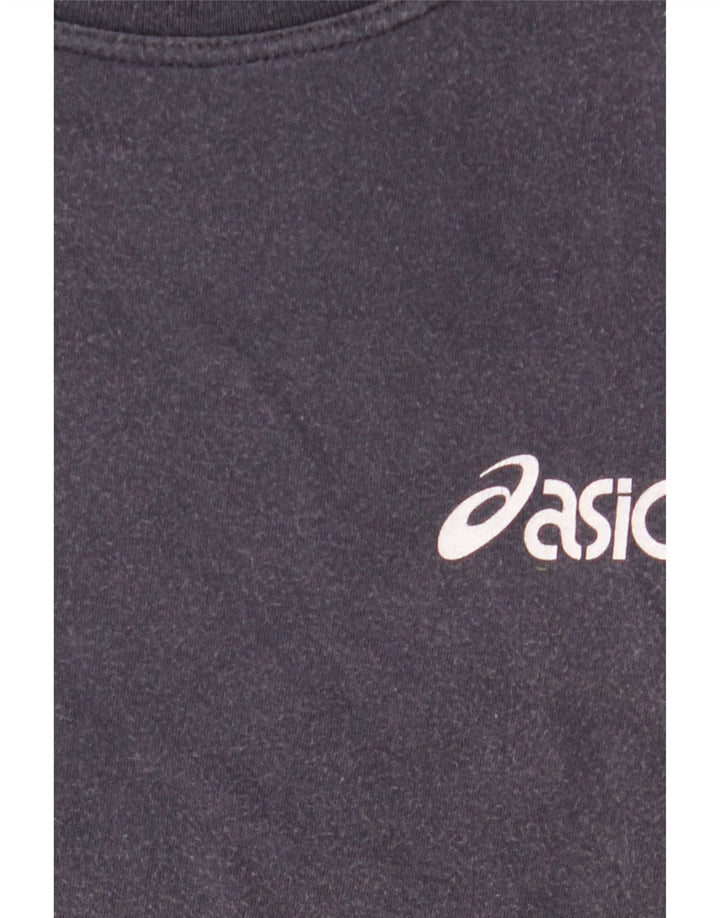 Męska koszulka z grafiką Asics, średnia, granatowa bawełna