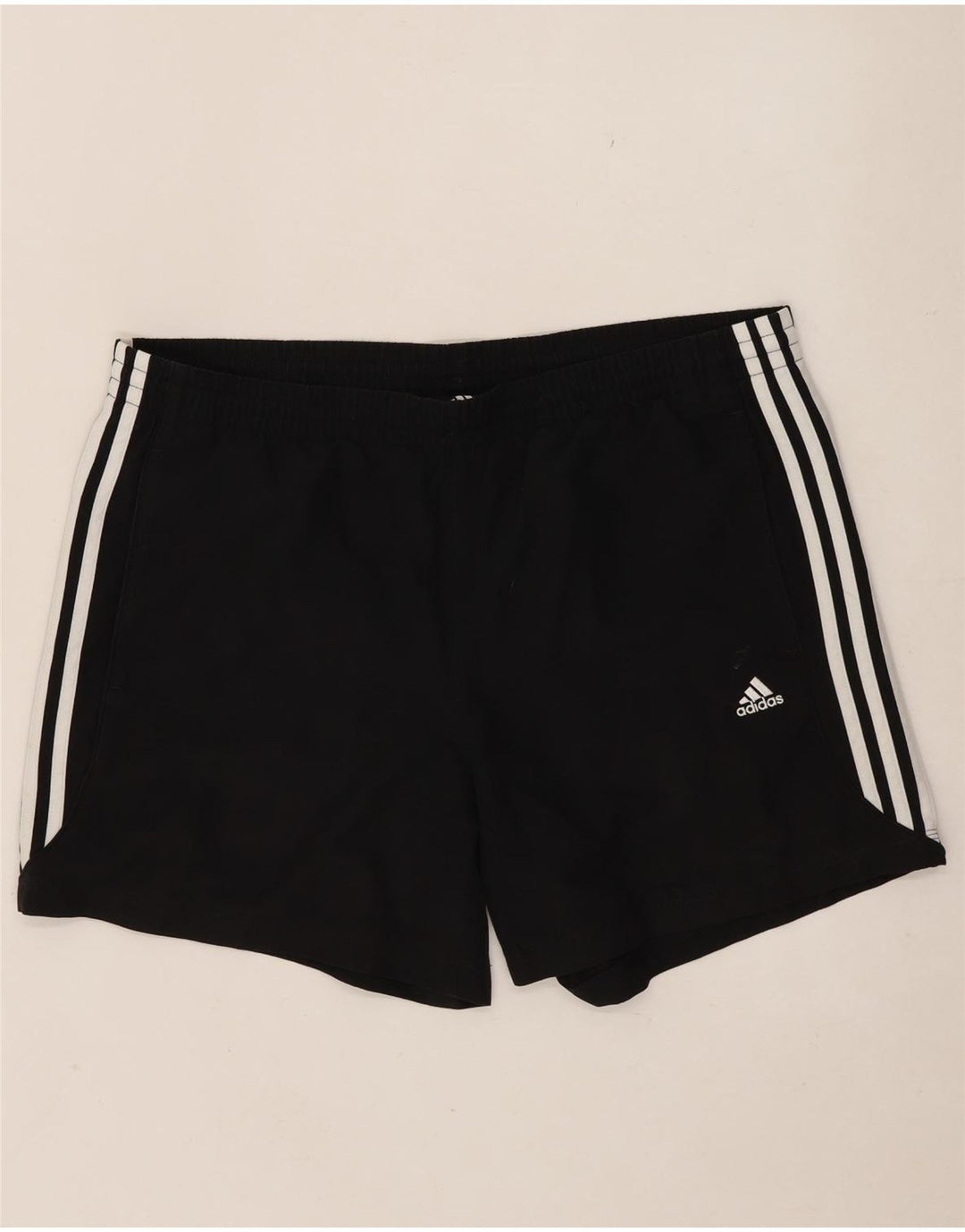 Męskie spodenki sportowe Adidas, duże, czarne, poliestrowe