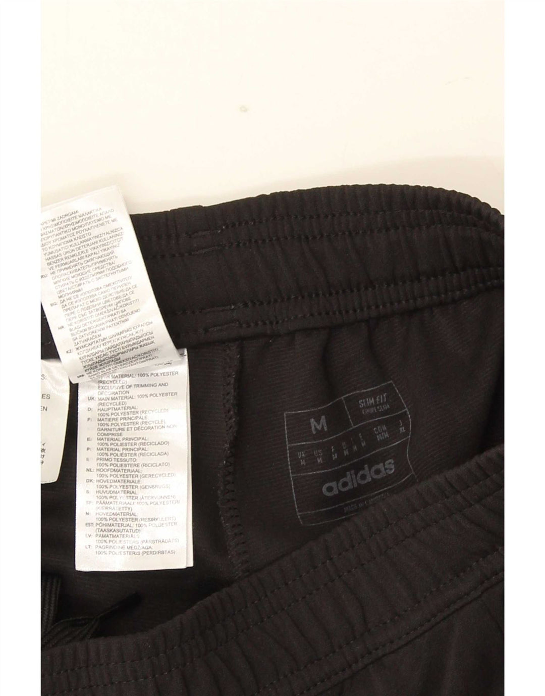 Męskie spodnie dresowe Adidas Aeroready, średni czarny poliester