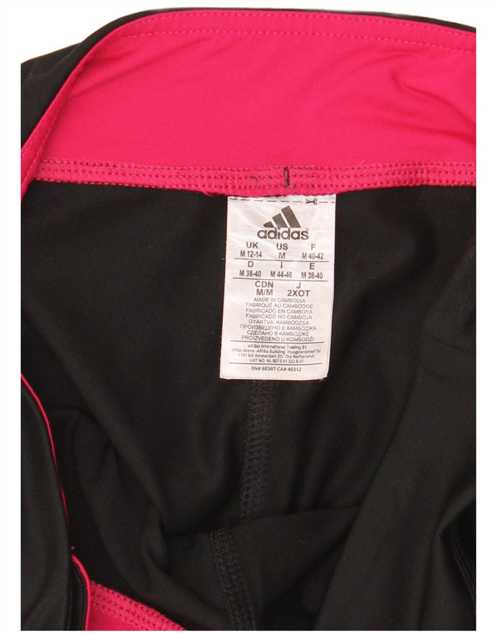 Damskie legginsy Adidas Climalite Crop UK 12/14 Średni czarny poliester
