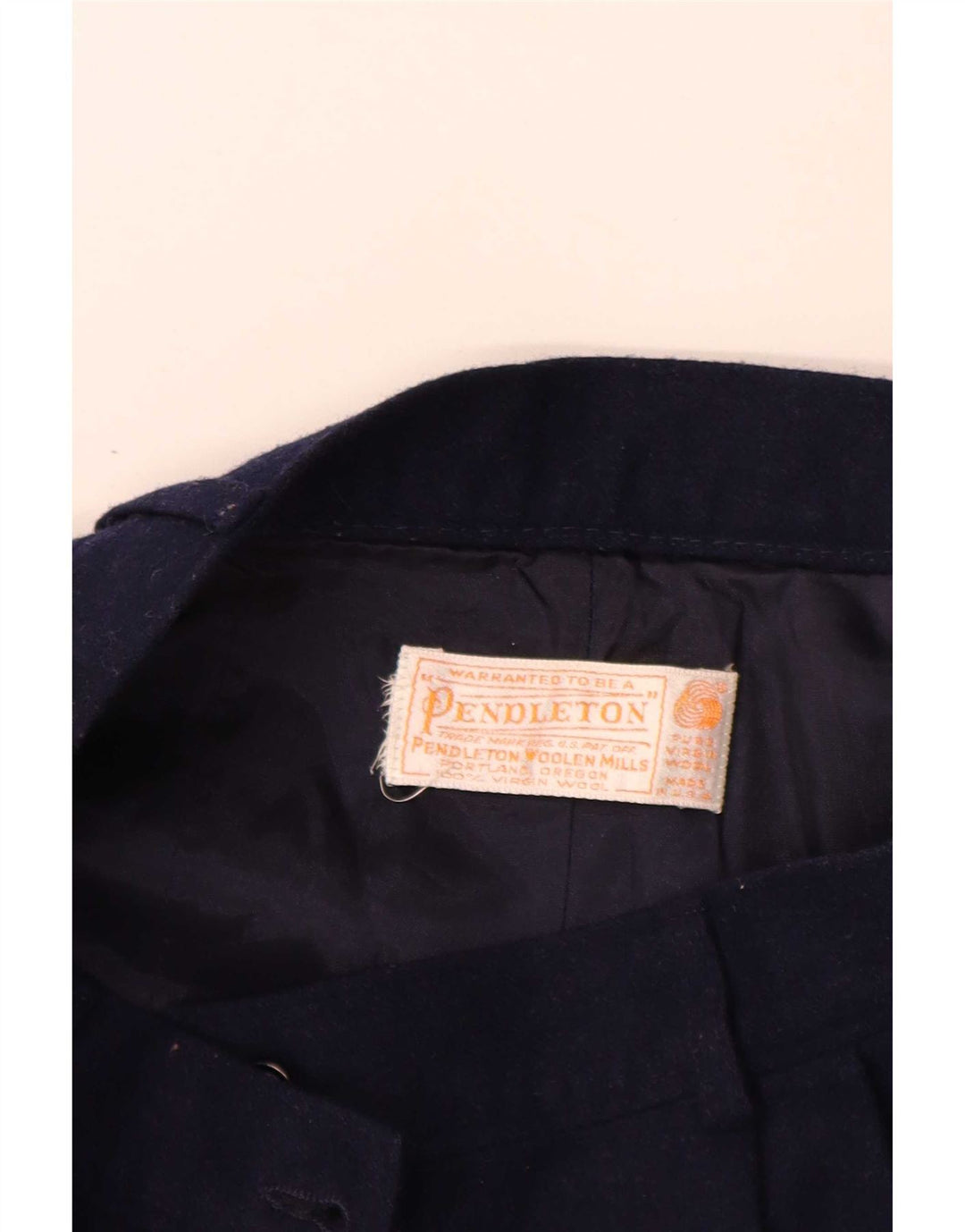 Spodnie damskie Pendleton Pegged Chino W26 L32 Granatowa wełna dziewicza