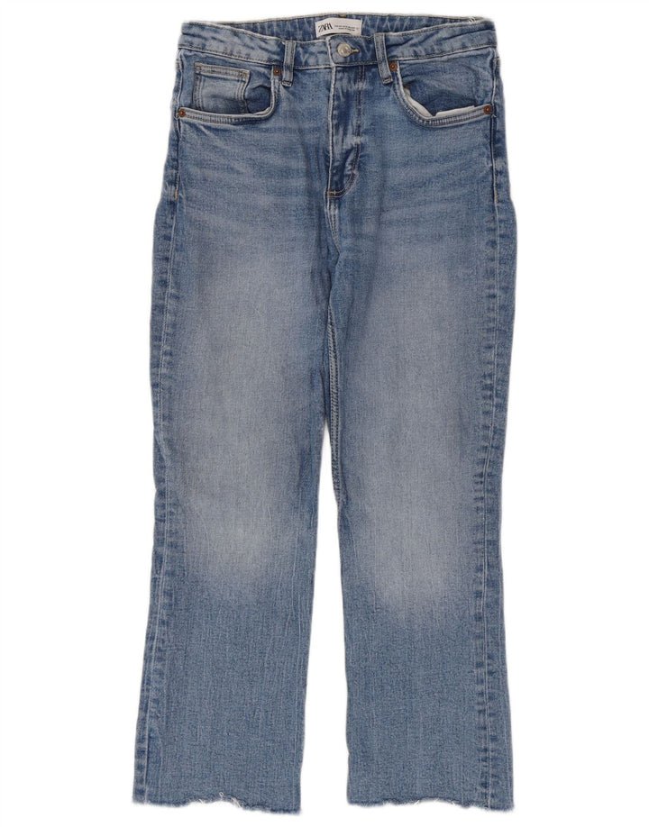 Dżinsy damskie Zara Cropped EU 38 Small W28 L25 Niebieskie