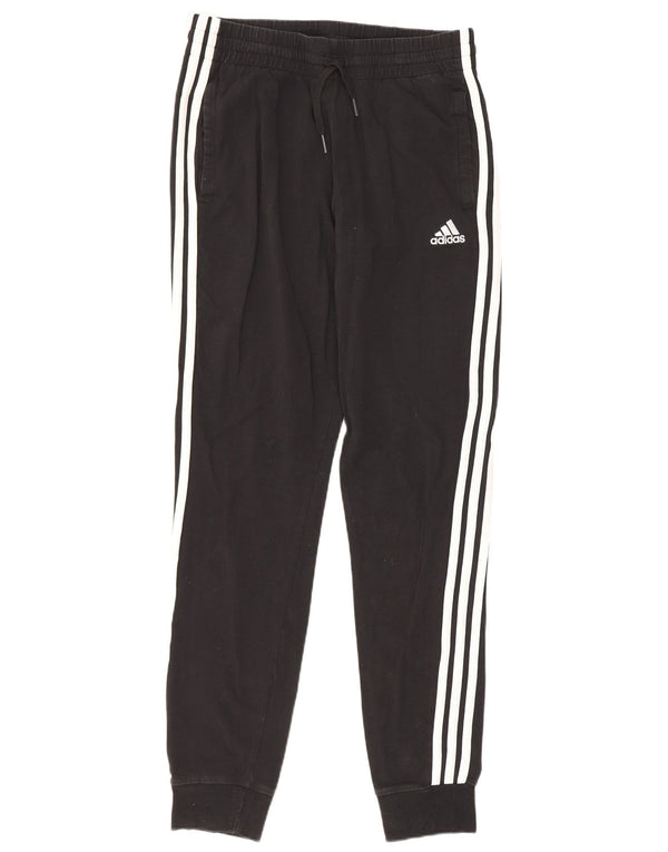 Damskie spodnie dresowe Adidas Joggers UK 8/10 Małe czarne bawełniane sportowe