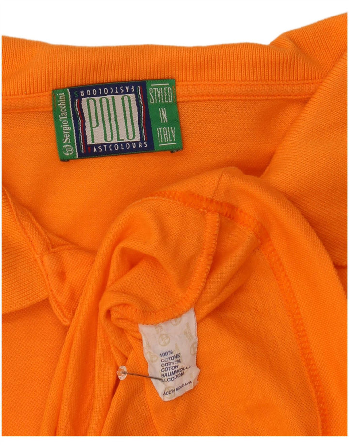 Męska koszulka polo Sergio Tacchini XL, pomarańczowa, bawełniana