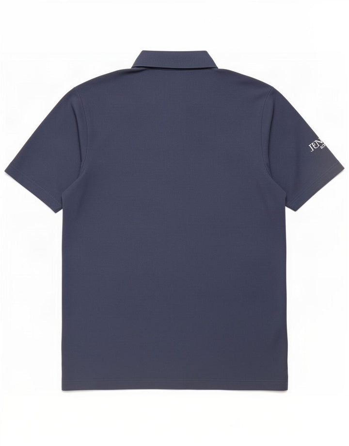 Męska koszulka polo Adidas, duża, granatowa, z poliestru