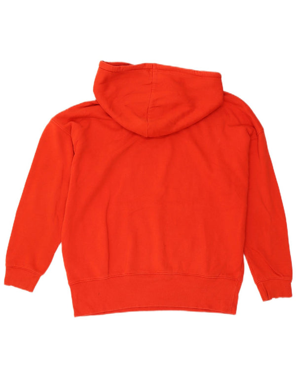Damska bluza z kapturem Adidas Graphic Oversized UK 6 XS czerwona bawełniana