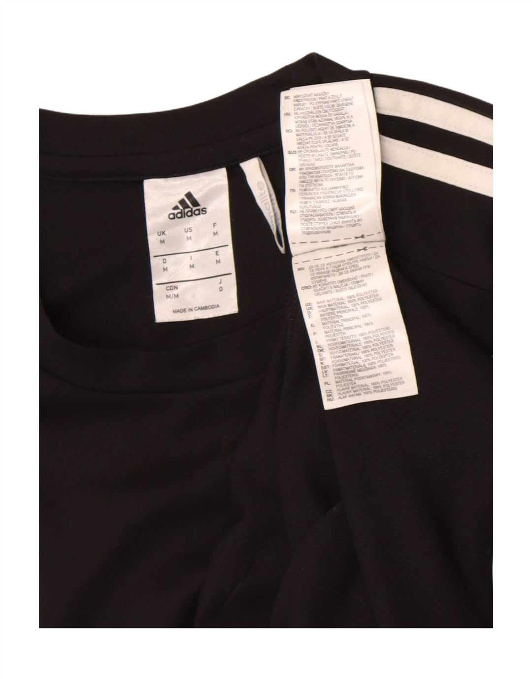 Męska koszulka Adidas Climalite Top, średni czarny poliester