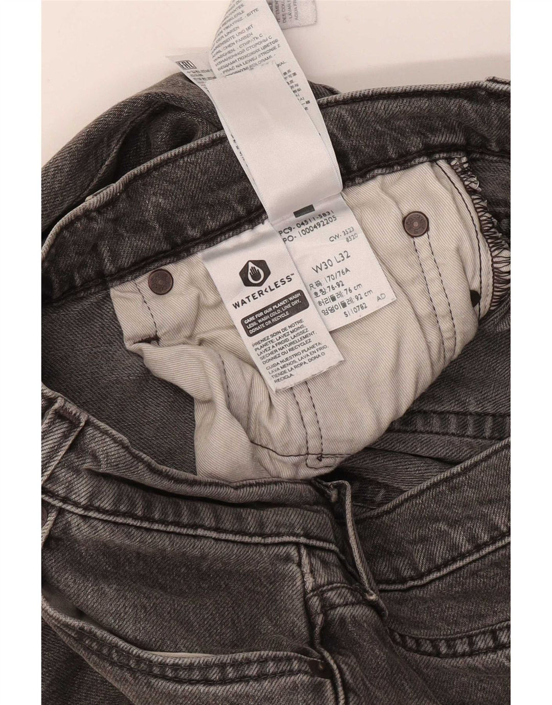 Levi's Męskie 511 Slim Jeans W30 L32 Szara Bawełna