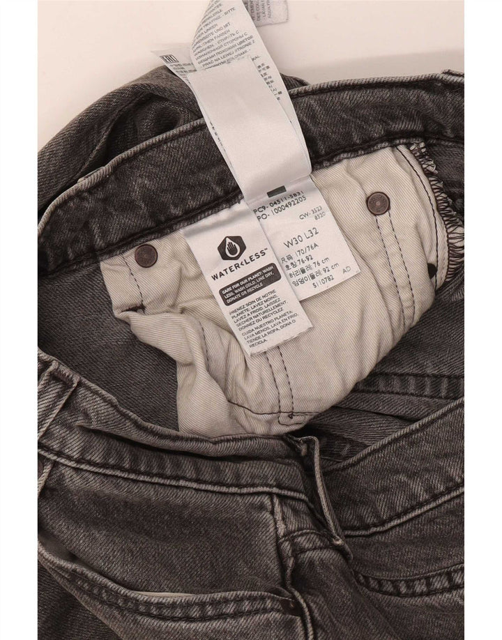 Levi's Męskie 511 Slim Jeans W30 L32 Szara Bawełna