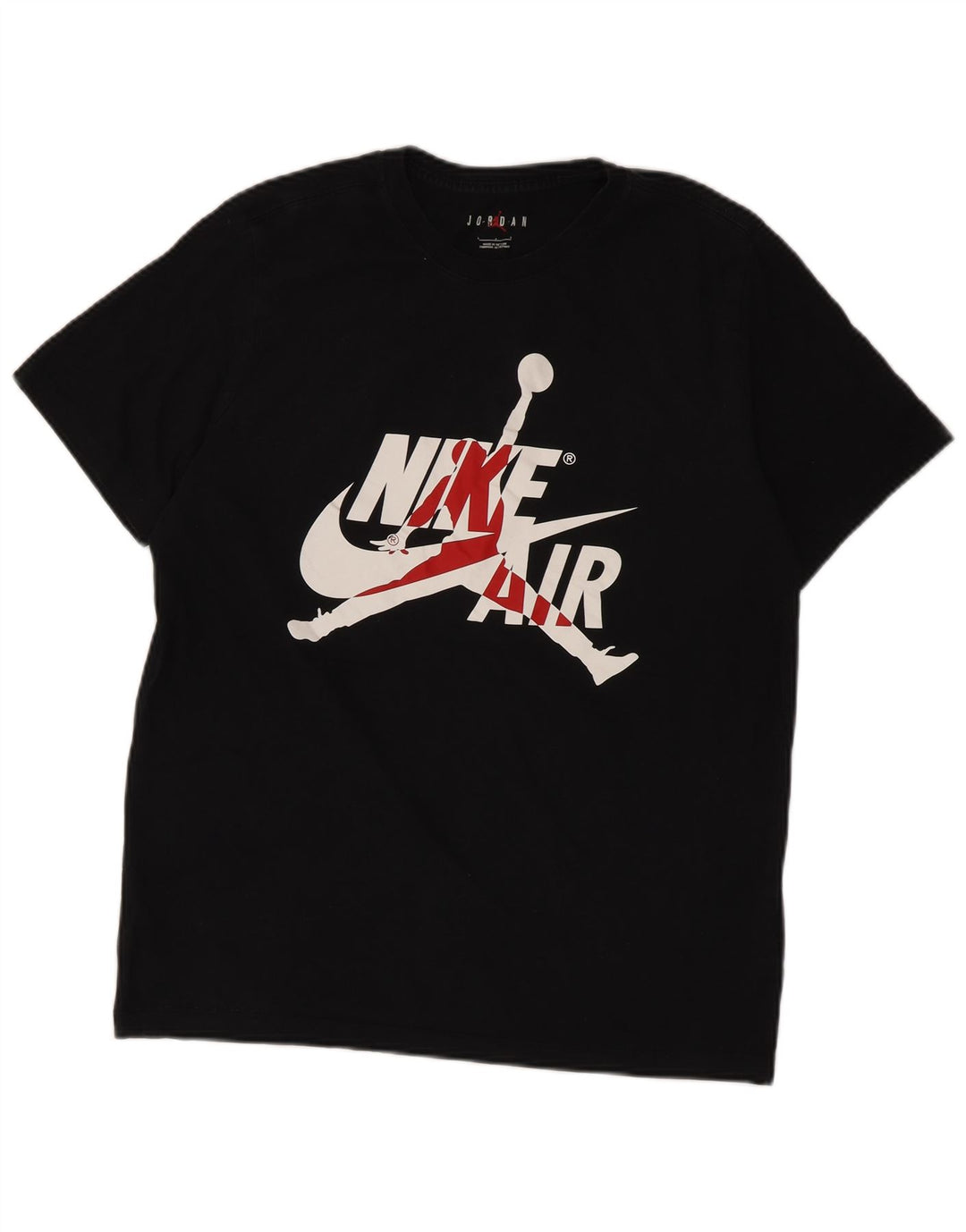 Męski T-shirt z grafiką Jordan, duży, czarny, bawełniany
