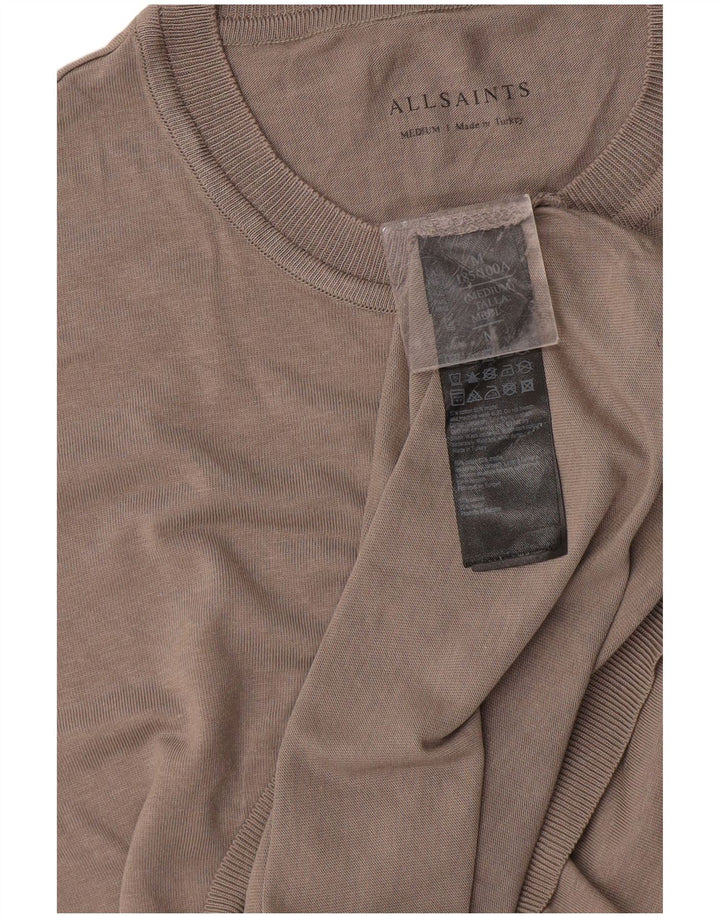T-shirt męski ALL SAINTS Średni szary, bawełniany