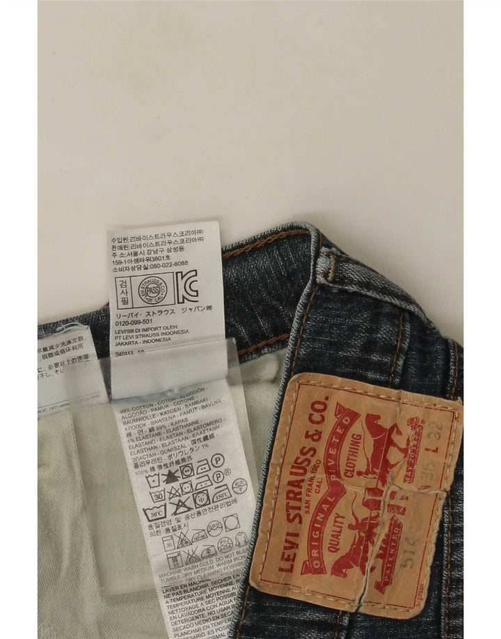 Męskie jeansy Levi's 514 Straight W36 L32 Niebieskie bawełniane