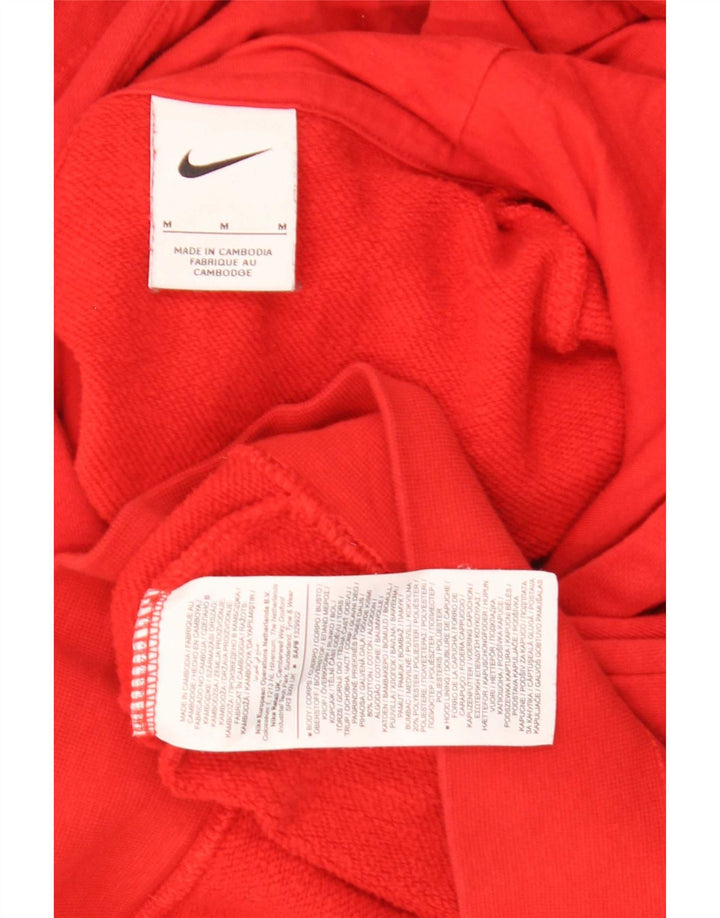 Męska bluza z kapturem Nike, średnia czerwona, bawełniana