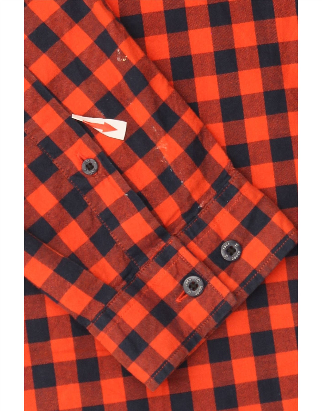 Koszula męska Jack & Jones o dopasowanym kroju XL, czerwona, bawełniana w kratkę