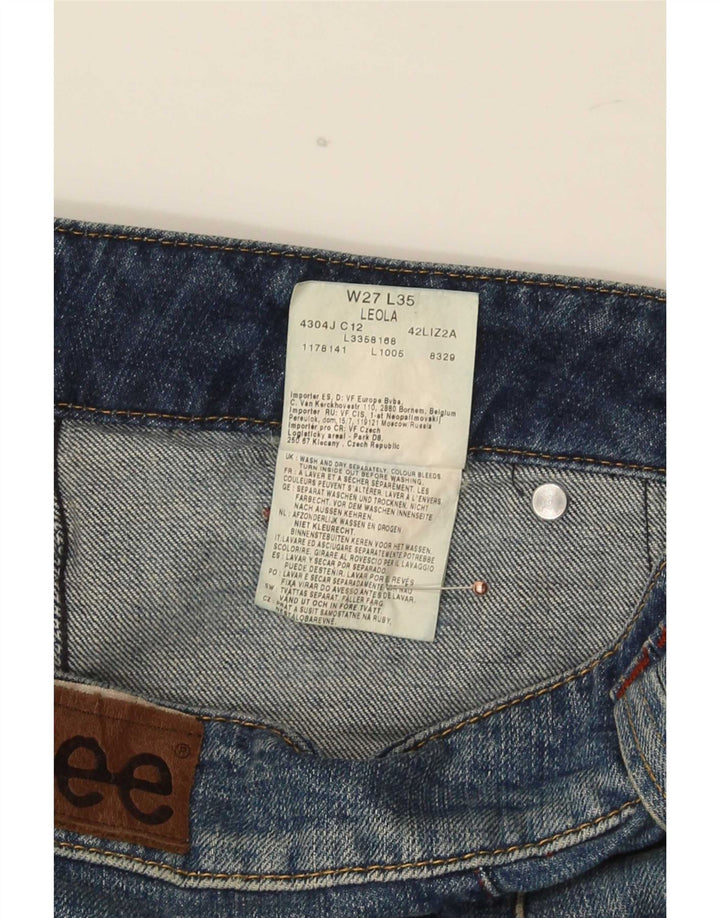 Damskie jeansy Lee Leola Bootcut W27 L35 Niebieskie bawełniane