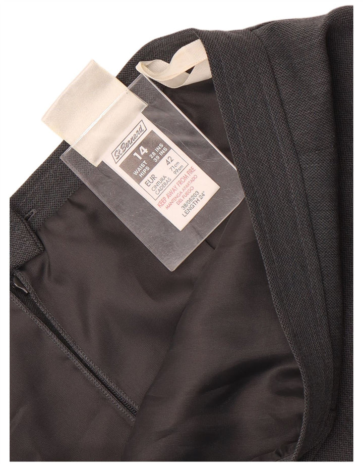 Prosta spódnica damska St. Bernard UK 14 Medium W28 Szary poliester