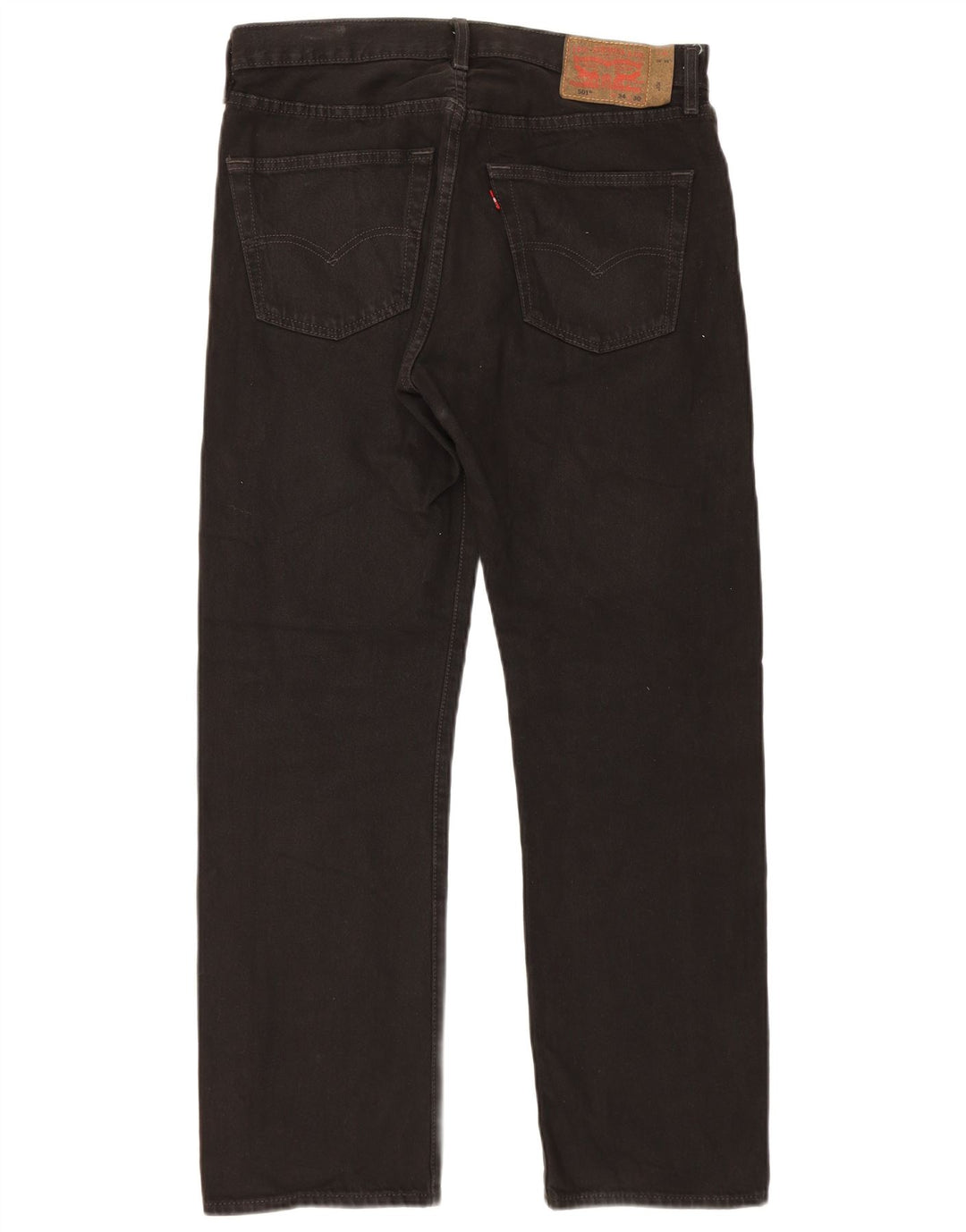 Męskie dżinsy Levi's 501 Straight W34 L30 Czarna bawełna