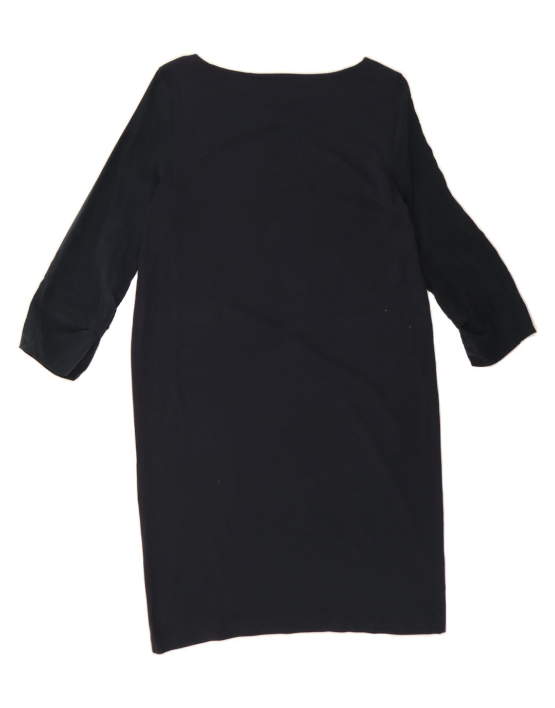 COS Womens 3/4 Sleeve Shift Dress UK 10 Small Navy Blue Vintage Cos and Second-Hand Cos from Messina Hembry 