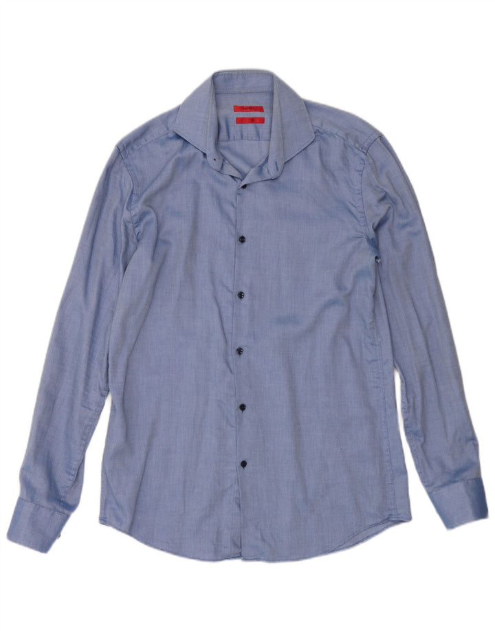 Koszula męska Hugo Boss Slim Fit, rozmiar 40 15 1/2, średnia niebieska bawełna