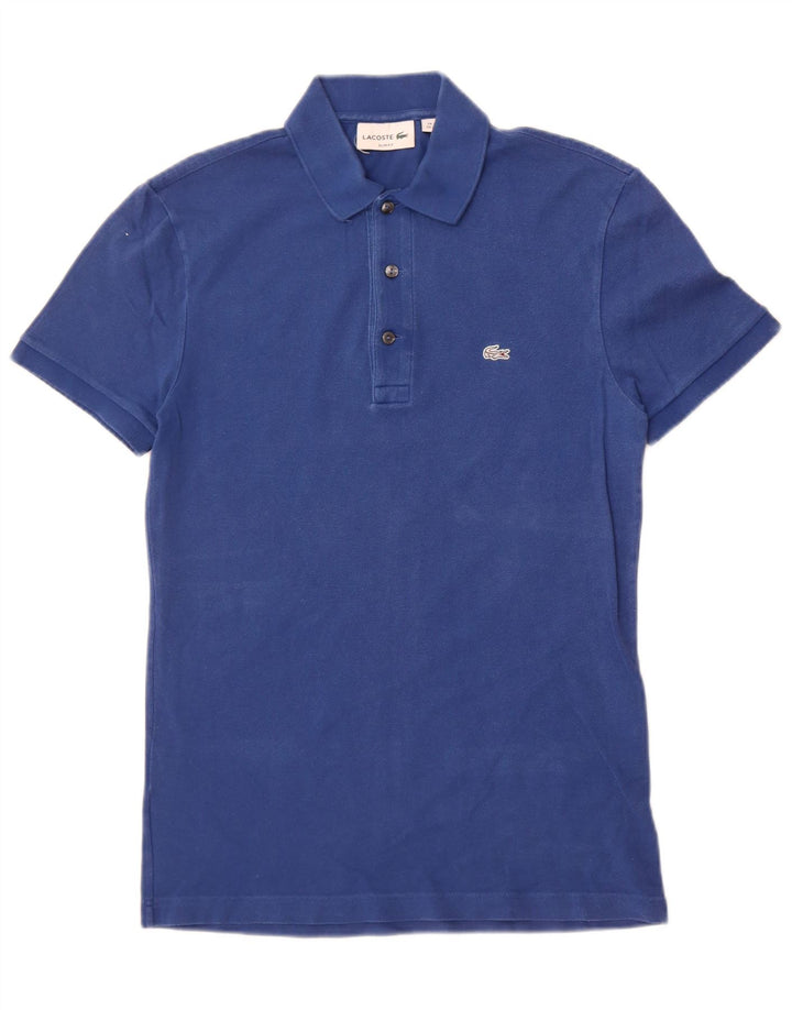 Męska koszulka polo Lacoste Slim Fit, rozmiar 2 XS, niebieska, bawełniana