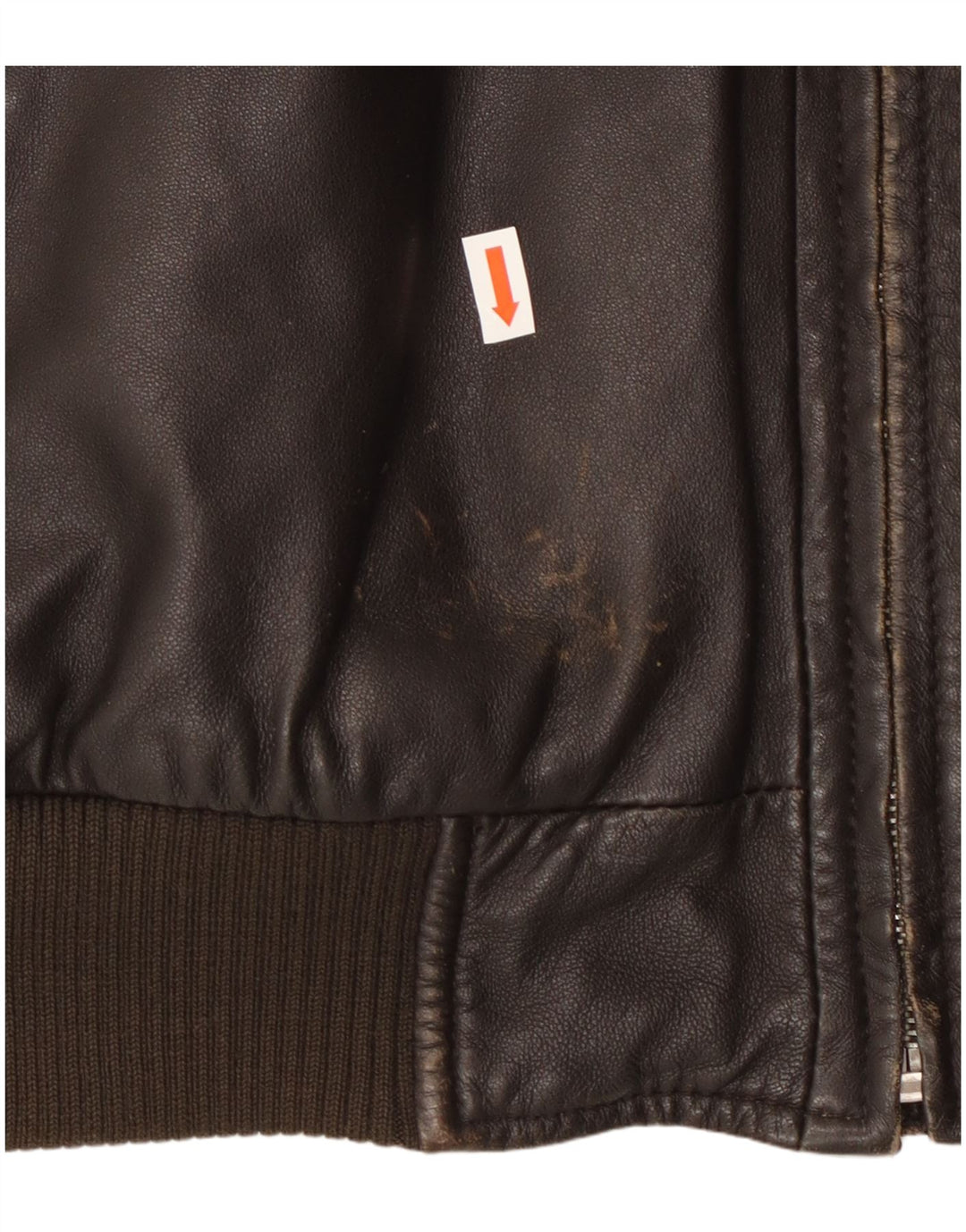 Męska kurtka skórzana Geox Bomber UK 42 XL, czarna skóra