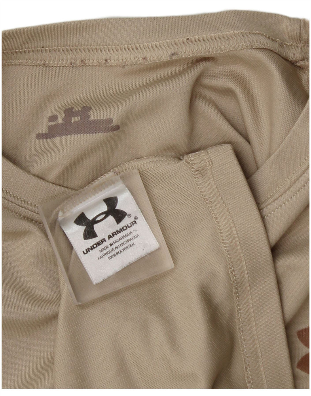 Koszulka męska Under Armour Top XL, beżowy, poliester