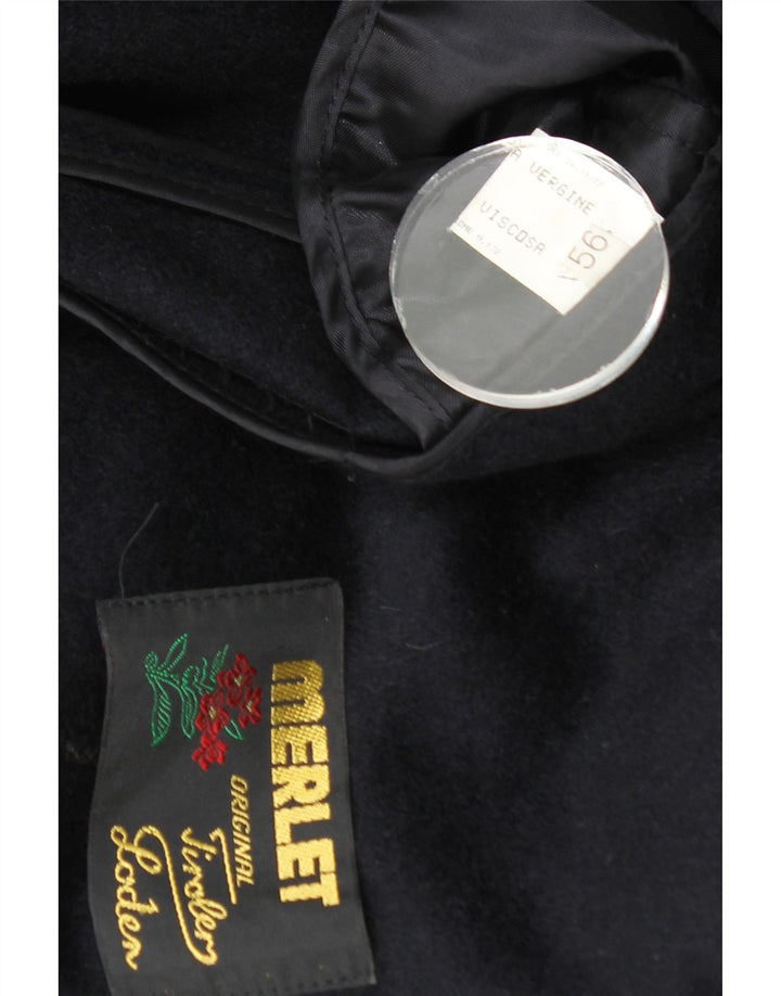 Płaszcz męski Merlet IT 56 3XL Granatowa wełna dziewicza