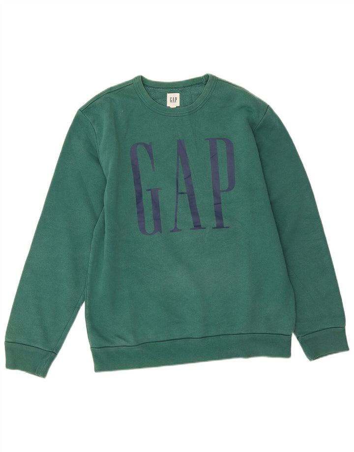 Męska bluza z grafiką Gap, mała, zielona, bawełniana