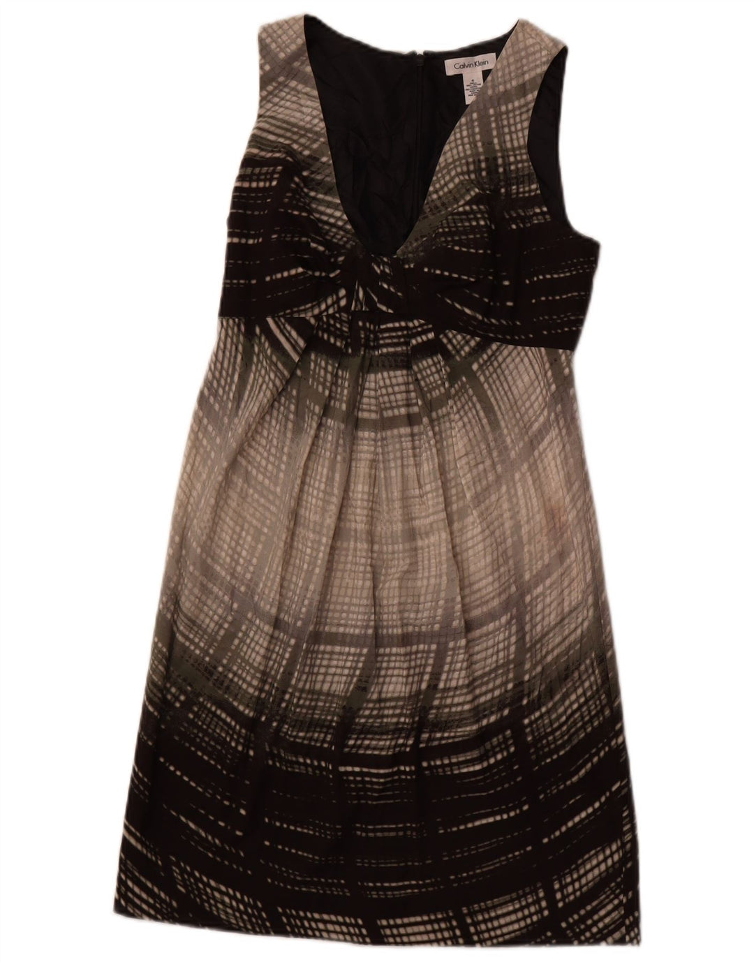 Damska sukienka płaszczowa bez rękawów CALVIN KLEIN US 6 w kolorze średniej szarości