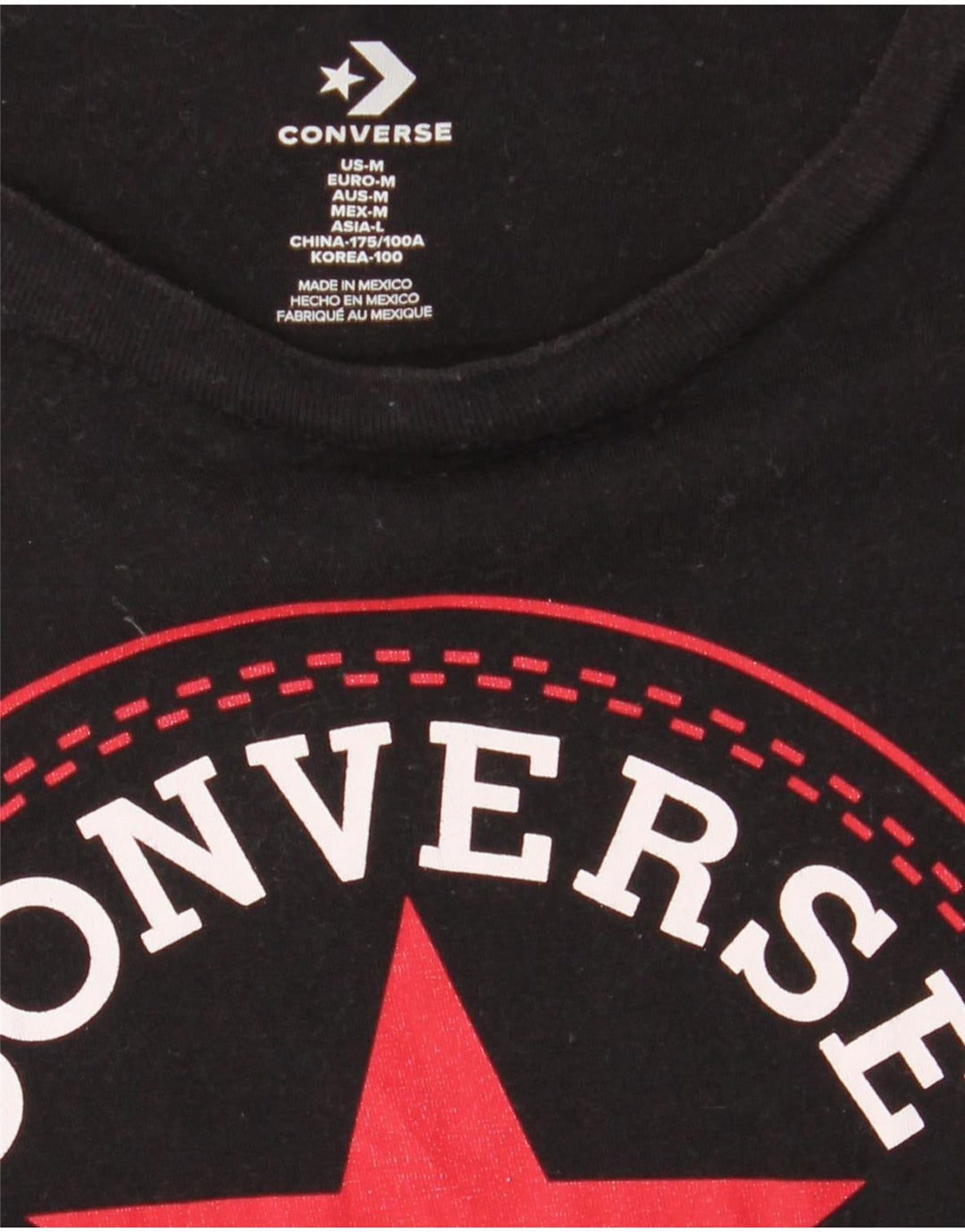 Męski T-shirt Converse Chuck Taylor z grafiką, średni czarny