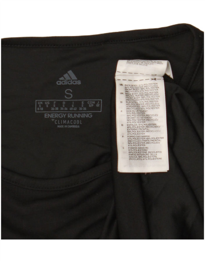 Damska koszulka Adidas Climacool z długim rękawem, UK 8/10, mały, czarny poliester