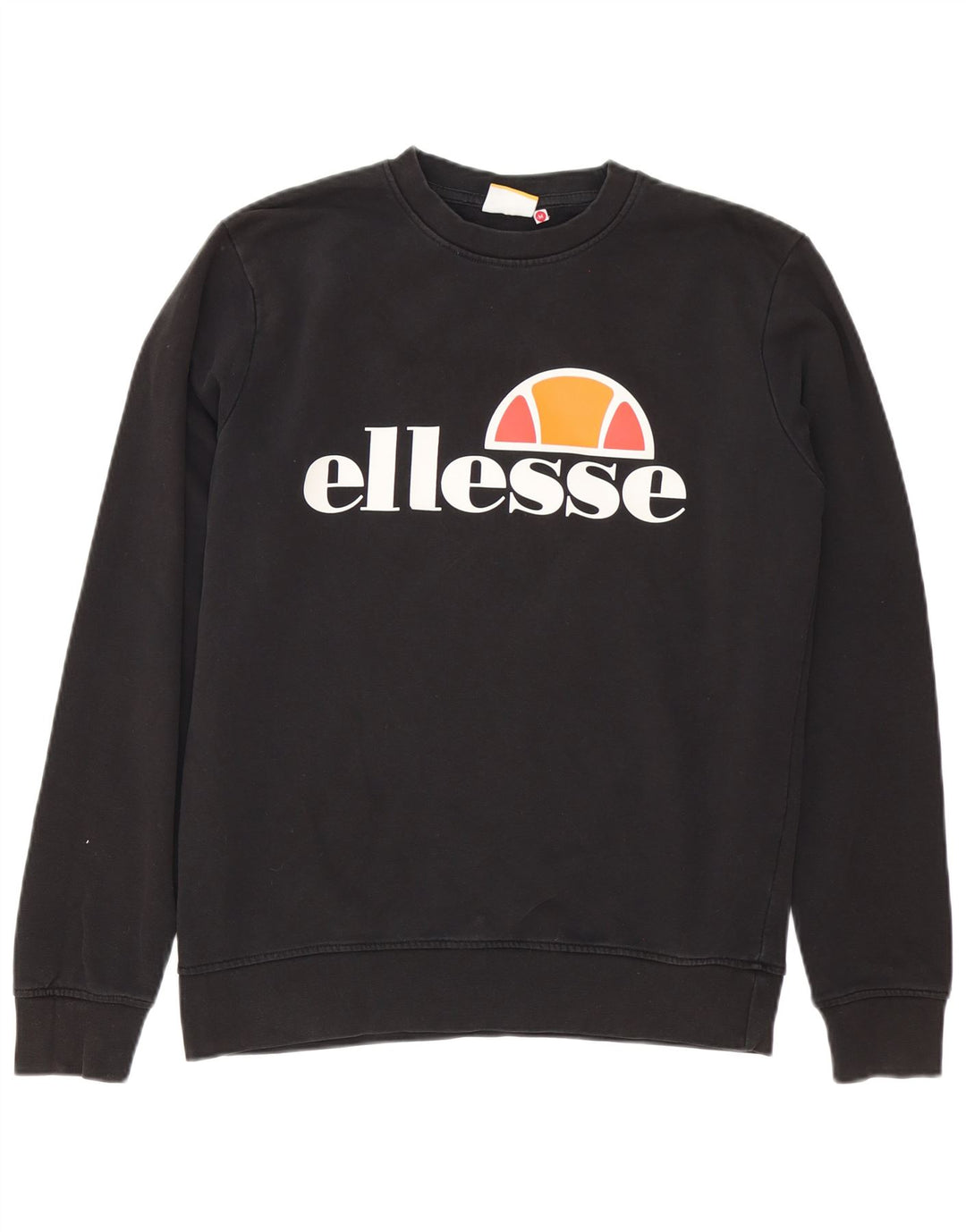 Męska bluza Ellesse Heritage z grafiką, średnia czarna bawełna