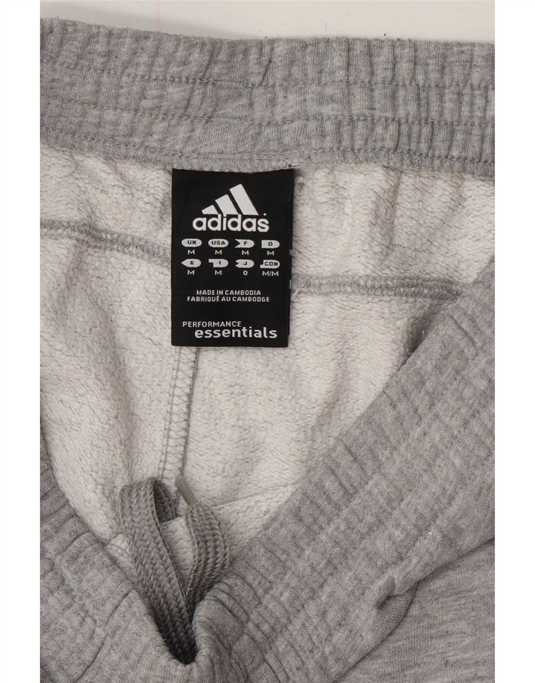 Męskie spodnie dresowe Adidas, średnioszare, bawełniane