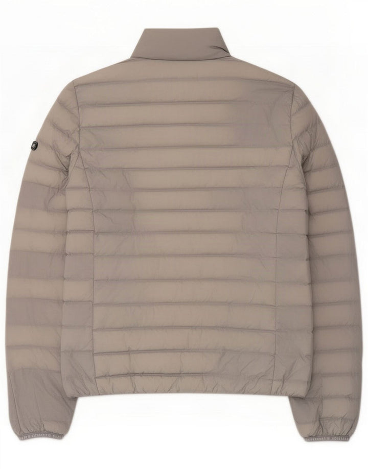Ocieplana kurtka damska Superdry UK 14 duża, szara nylon