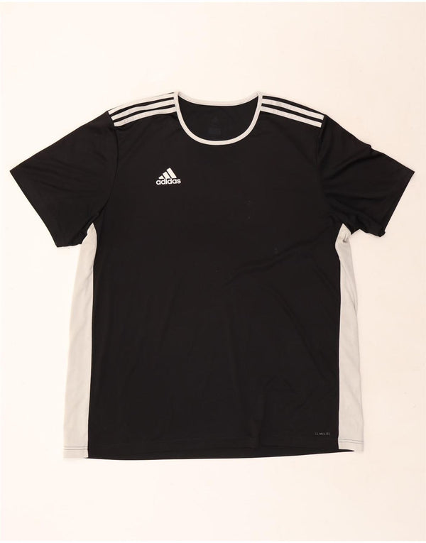 Męska koszulka ADIDAS Climalite Top 2XL w kolorze czarnym z blokami kolorów