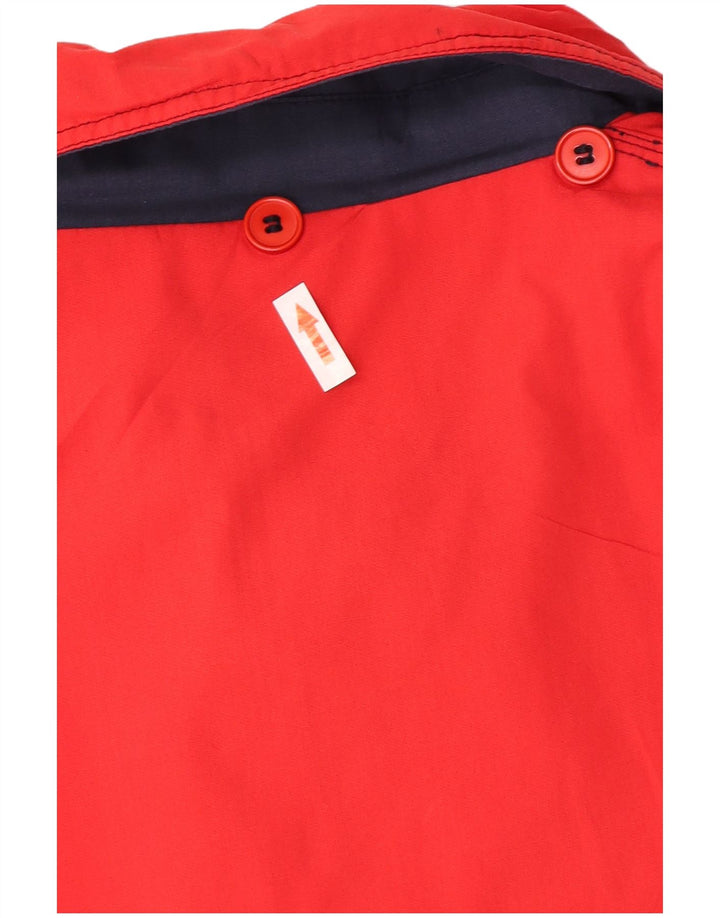 Damska kurtka użytkowa w stylu vintage UK 18 XL, czerwona, poliestrowa