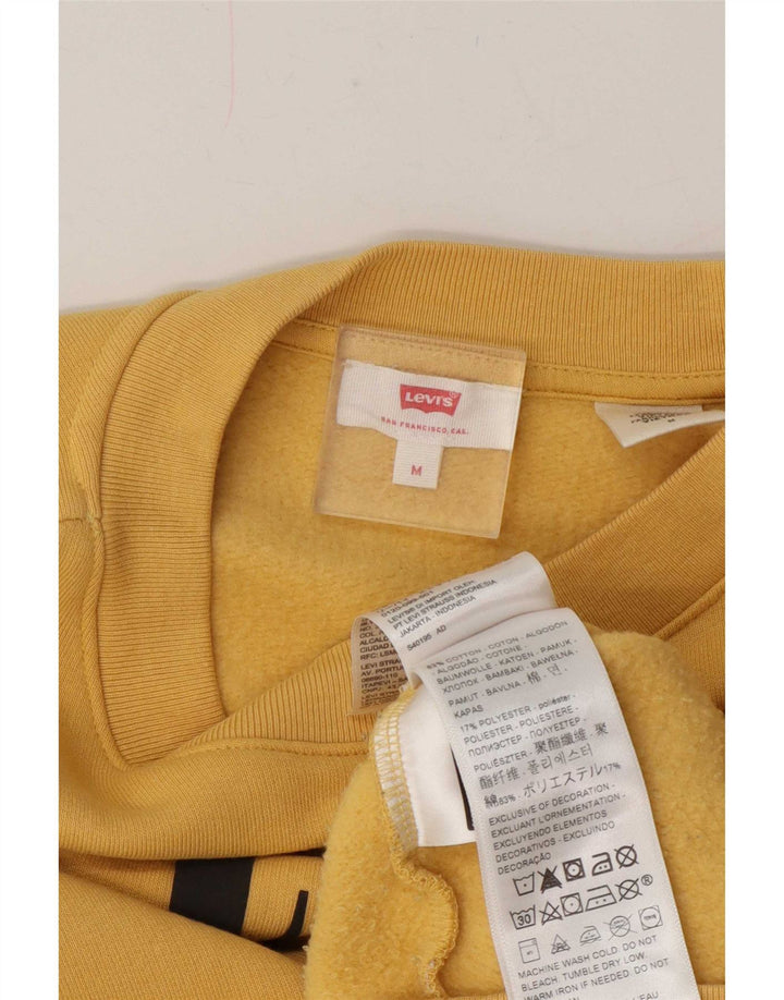 Damska bluza Levi's Oversize Crop Graphic Jumper UK 14 Średni żółty