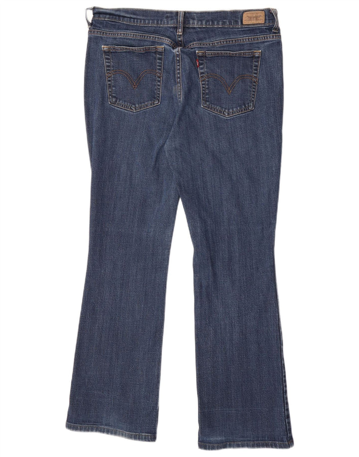 Damskie dżinsy Levi's 512 Bootcut US 12, duże, W32 L30, niebieska bawełna