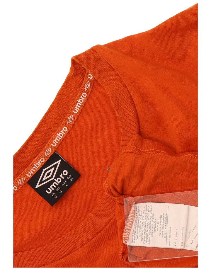 Męska koszulka z grafiką Umbro, średnia, pomarańczowa bawełna