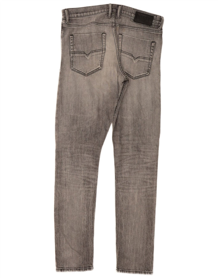 Męskie jeansy Diesel Slim W32 L32 Szara bawełna