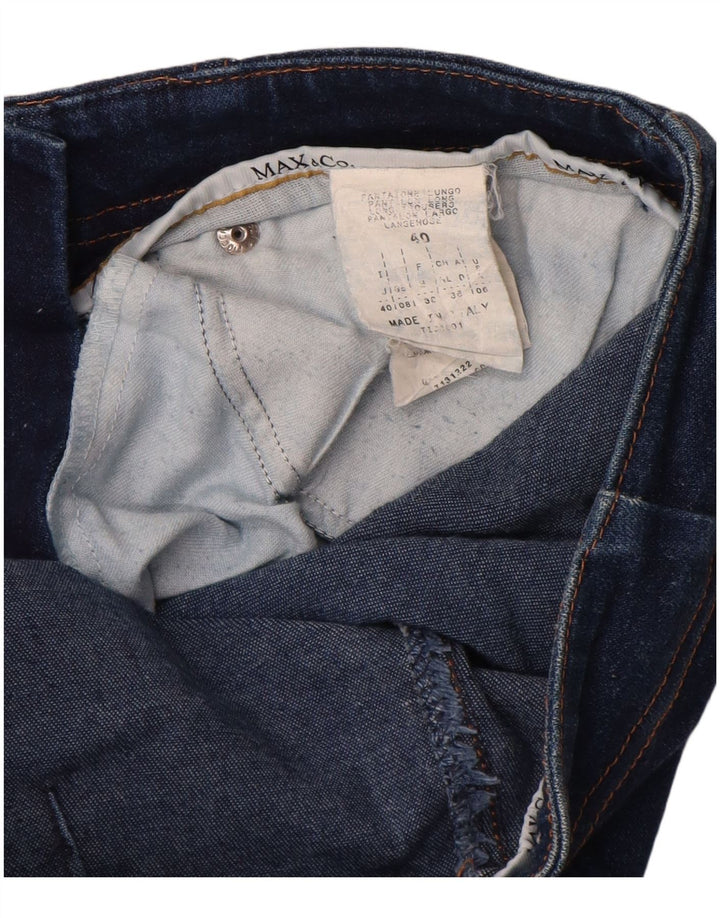 Max & Co. Damskie jeansy slim UK 8 Small W26 L32 Niebieskie bawełniane