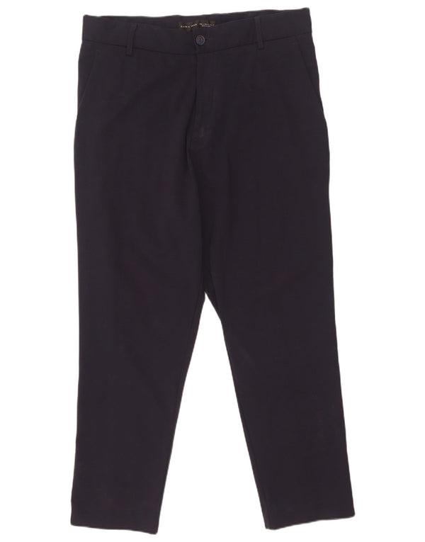 Męskie spodnie typu chino Zara, duże, W32 L26, nylon w granatowe paski