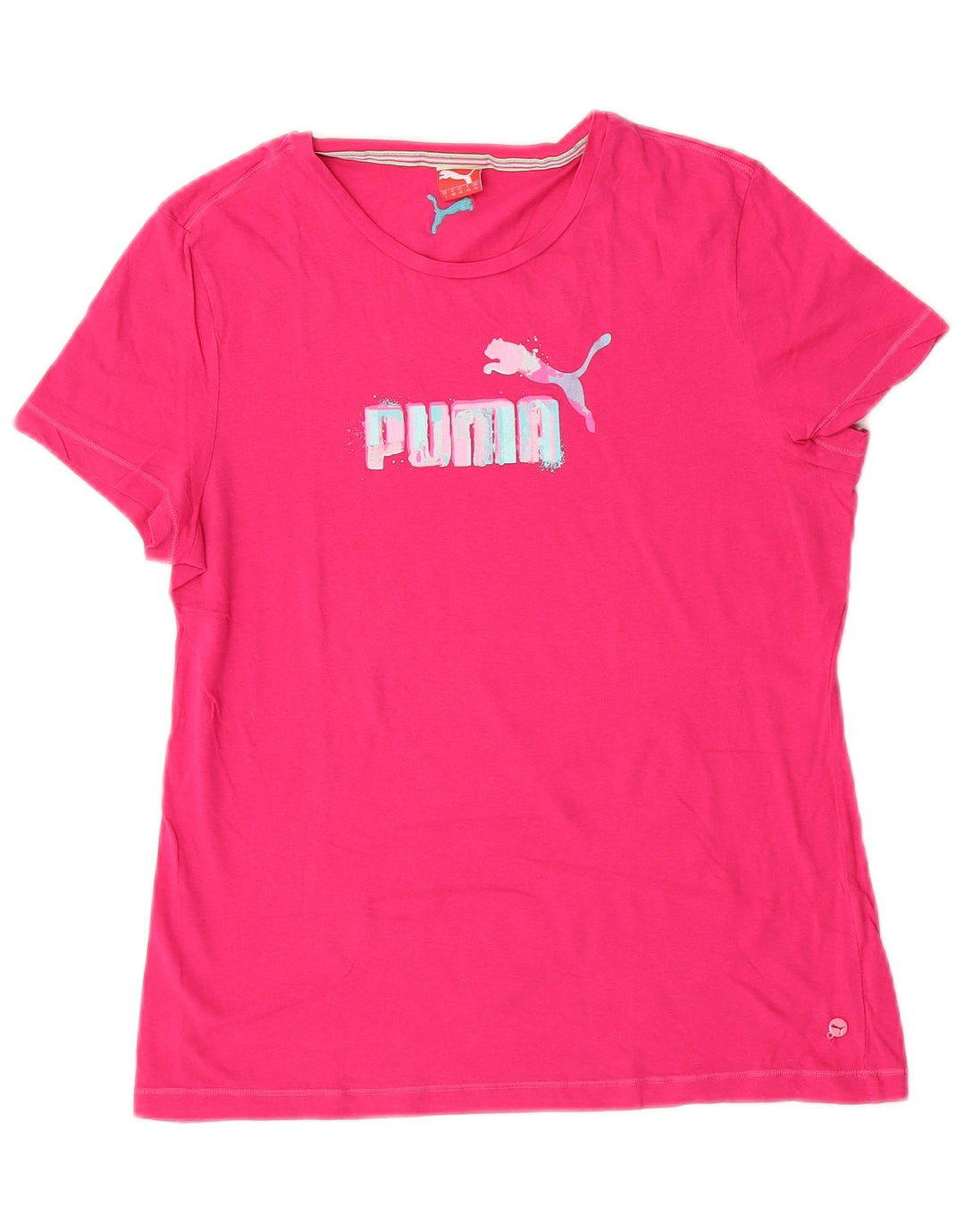 Damska koszulka z grafiką Puma Top UK 14, średni róż